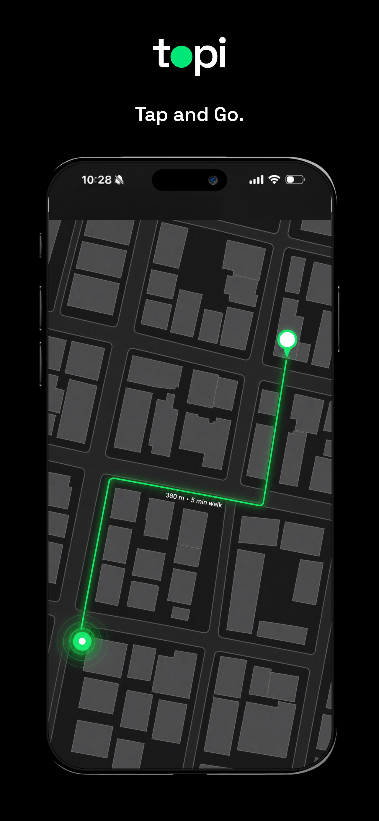 Tap and Go — walking directions